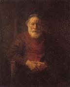 REMBRANDT Harmenszoon van Rijn An Old Man in Red china oil painting reproduction